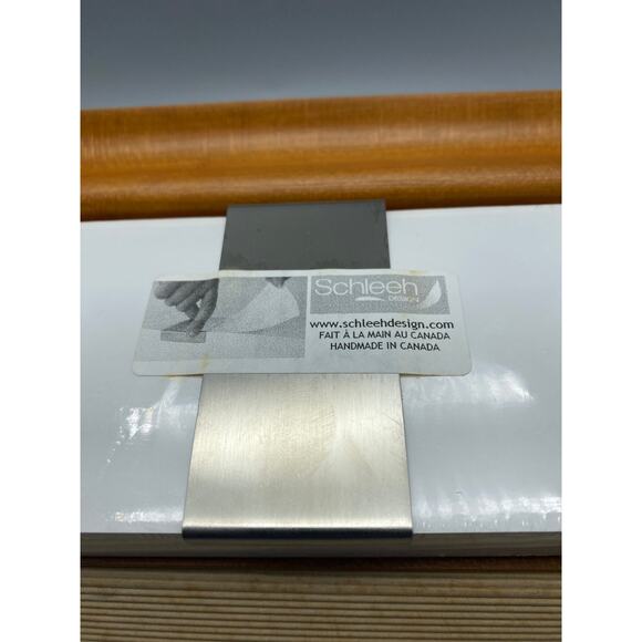 Schleeh Design Canada Desk Pad Refillable Notepad Modern Design Cherry Wood NIB - Picture 5 of 10